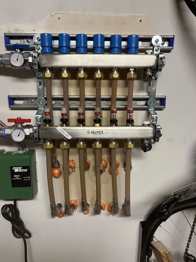 Plumber performing Gas Leak Detection at a residential property in Blue Ash